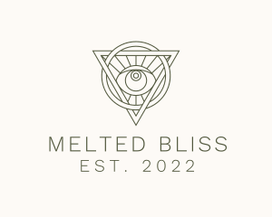 Mystic Triangle Eye logo design