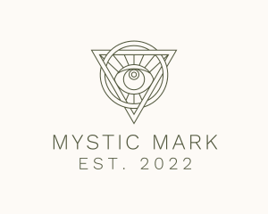 Mystic Triangle Eye logo design