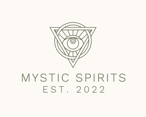 Mystic Triangle Eye logo design