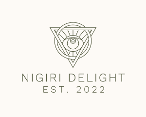 Mystic Triangle Eye logo design