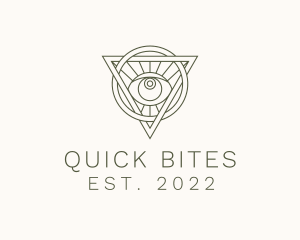 Mystic Triangle Eye logo design