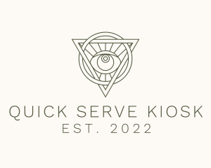 Mystic Triangle Eye logo design