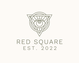 Mystic Triangle Eye logo design