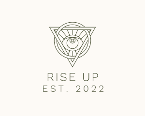 Mystic Triangle Eye logo design