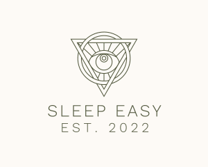 Mystic Triangle Eye logo design