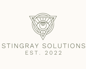 Mystic Triangle Eye logo design