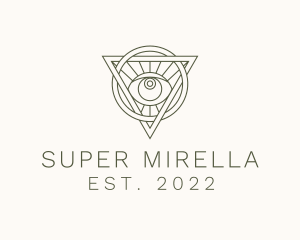 Mystic Triangle Eye logo design