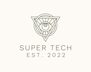 Mystic Triangle Eye logo design