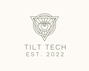 Mystic Triangle Eye logo design