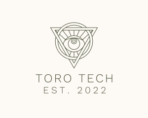 Mystic Triangle Eye logo design