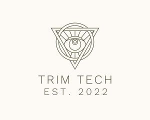 Mystic Triangle Eye logo design