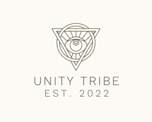 Tribe - Mystic Triangle Eye logo design
