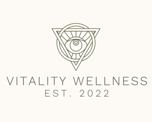 Mystic Triangle Eye logo design