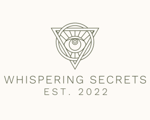 Mystic Triangle Eye logo design