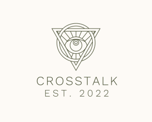 Astrologer - Mystic Triangle Eye logo design