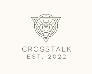 Mystic Triangle Eye logo design