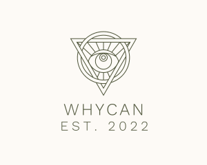 Astrology - Mystic Triangle Eye logo design