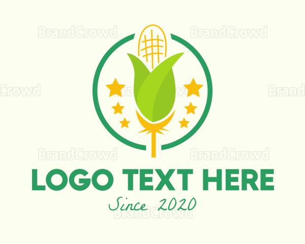 Organic Corn Farm Logo