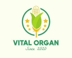 Organic Corn Farm logo design