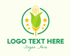 Organic Corn Farm Logo