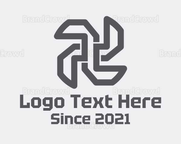 Industrial Propeller Outline Logo