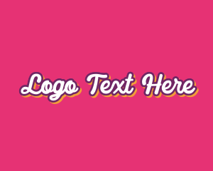 Candy - Playful Pop Art Cursive logo design
