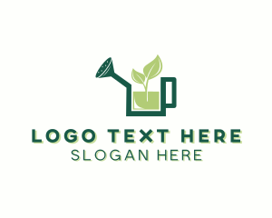 Watering Can - Watering Can Gardening Landscaping logo design