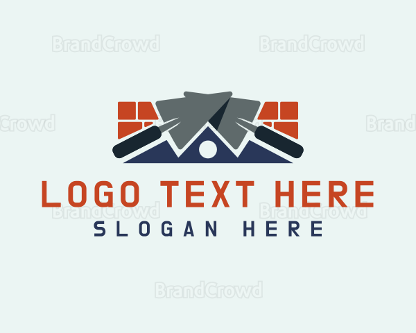 Brick Trowel Masonry Logo