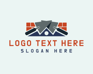 Trowel - Brick Trowel Masonry logo design