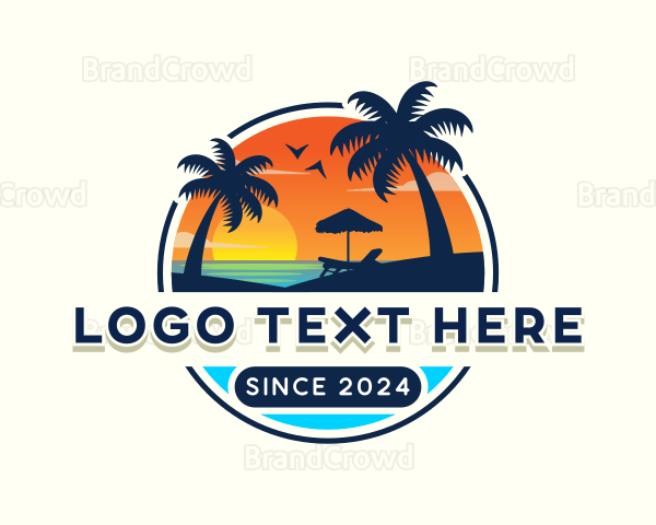 Beach Island Travel Logo