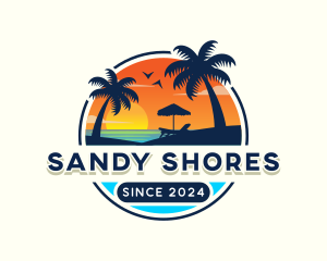 Beach Island Travel logo design