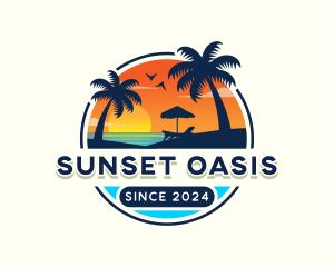 Beach Island Travel logo design