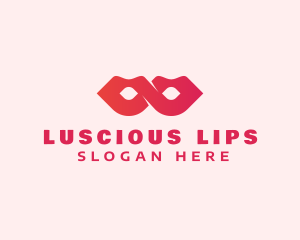 Lips - Lip Infinity Loop logo design