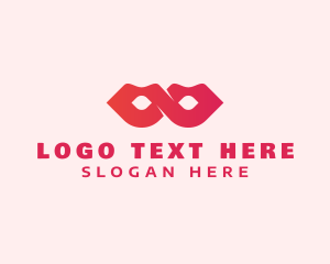 Lips - Lip Infinity Loop logo design