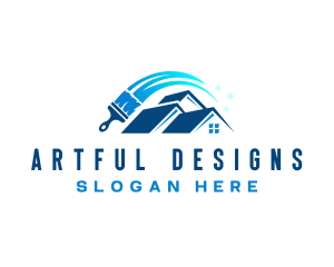 Paint Brush Remodeling logo design