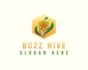  Flower Bee Farm logo design