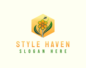 Farming - Flower Bee Farm logo design