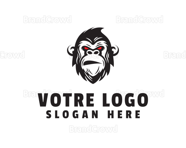 Angry Gorilla Ape Logo