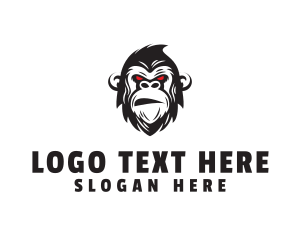 Angry Gorilla Ape logo design