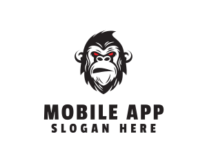 Angry Gorilla Ape logo design