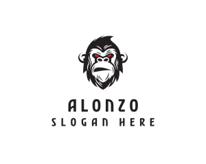 Angry Gorilla Ape logo design