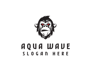 Angry Gorilla Ape logo design