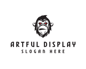 Angry Gorilla Ape logo design