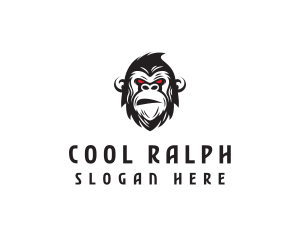 Angry Gorilla Ape logo design