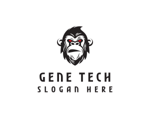 Angry Gorilla Ape logo design