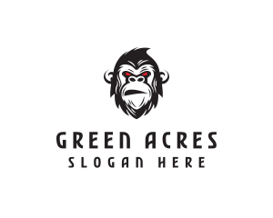 Angry Gorilla Ape logo design