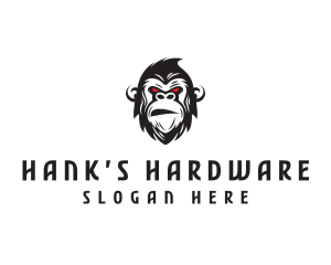 Angry Gorilla Ape logo design