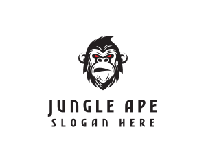 Angry Gorilla Ape logo design