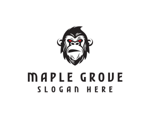 Angry Gorilla Ape logo design