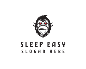 Angry Gorilla Ape logo design